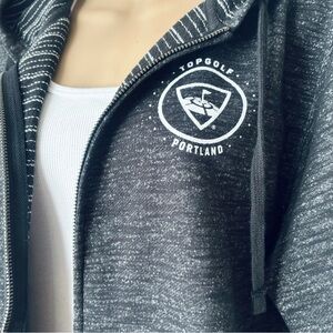 TOP GOLF  |Full Zip | Hoodie | GRY/BLKPLLL |  Sz. MED | PORTLAND NWOT |